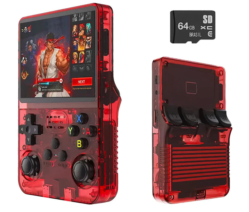 Portátil R36S™ Original - 21.500 Jogos de 20+ Consoles (180 dias de Garantia)